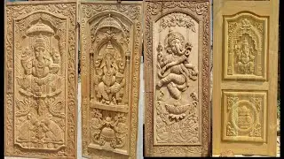 Ganesh door design| puja  room doors|main door for wood Ganesh design|Ganesh door design ideas photo