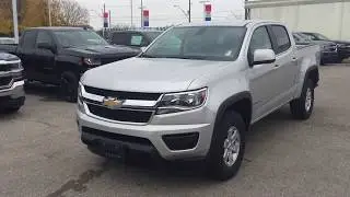 2018 Chevrolet Colorado 2WD Work Truck Crew Cab Silver Ice Metallic Roy Nichols Motors Courtice ON