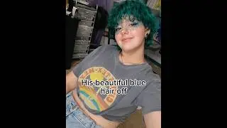 TV Girl - Blue Hair #edit #silly #haircut #bluehair #blue #glowup #tvgirl