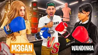 A WANDINHA E M3GAN LUTARAM BOXE PARA SABER QUEM É A MAIS FORTE!! EMOCIONANTE!!