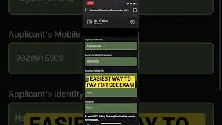 Easiest Way to Pay for CEE Exam 😍/More Videos soon