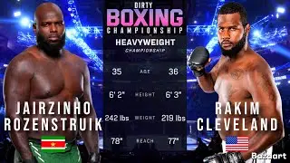 JAIRZINHO ROZENSTRUIK VS RAKIM CLEVELAND FULL FIGHT DIRTY BOXING 3
