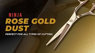 Ninja Rose Gold Dust Hair Scissors And Shears | Ninja scissors