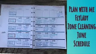 Flylady Monthy Zone Cleaning Schedule