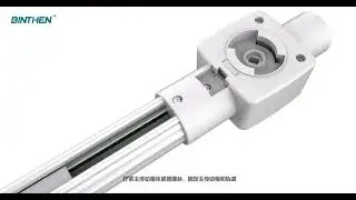 Binthen Motorized Rome Pole Curtain, Smart Curtain, TUYA WIFI, Google Home, Alexa, Voice control