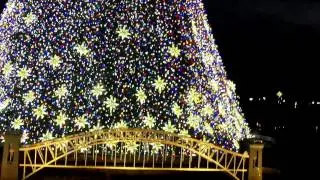 Model Trains At The National Christmas Tree 2016 - Washington DC - 12/27/2016 .