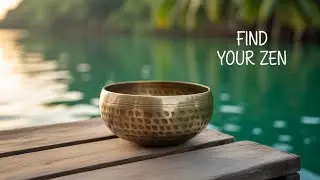 The Sacred Sound of Kerala: Single Tibetan Singing Bowl & Backwaters Water Ambience(Deep Relaxation)