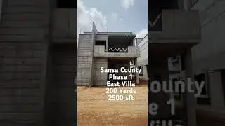 Sansa County Phase 1 | East Villa Status Walkthrough | 200 Yards | 2500 sft | Aurobindo Tattva Homes