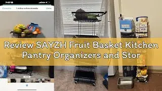 Review SAYZH Fruit Basket Kitchen Pantry Organizers and Storage - 4 Tier Stackable Metal Wire Basket
