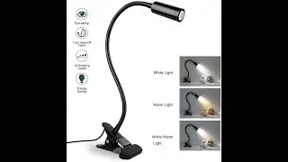 iVict 360&deg; Flexible Gooseneck LED Clip Desk Light