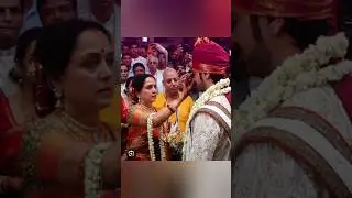 Hema Malini apni daughter ki wedding mein son in law ki Tilak Lagate hue #subscribe