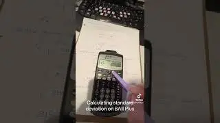 Standard deviation on BAII Plus