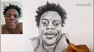 How To Draw IShowSpeed Portrait Drawing | Easy step by step tutorial   @IShowSpeed