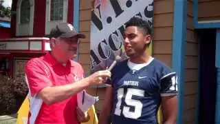 Charan Singh of Franklin Regional Football on MSA Sports Center Stage