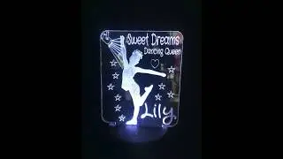 Laser Cut Dancer Nightlight