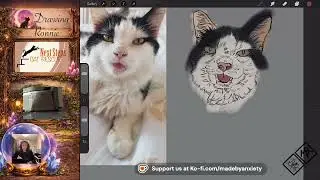 💔 Drawing Ronnie | Rescue Cat Story | 20% to Cat Charities 🐾 (Part 2/4)