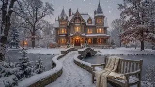 You're Alone in a Haunted Victorian Winter Mansion | Melancholic Piano Ambience for Focus & Study