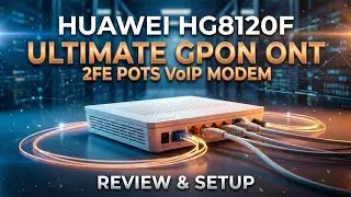 Huawei EchoLife HG8120F |  How To Set up Huawei GPON ONT | Huawei XPON ONU