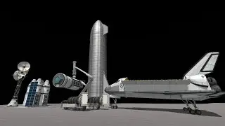 KSP: Colonizing The Moon Using Starship's And Space Shuttles In Kerbal Space Program!