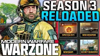 WARZONE: Major SEASON 3 RELOADED UPDATE Fully Revealed! NEW WEAPON, Specialist Bonus, & More!