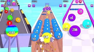 2048 Colors Ball Run 💸🎱❤️ Max Levels All Levels Gameplay Walkthrough Android, iOS