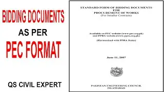 Bidding Format as per PEC | Sample of Contract documents
