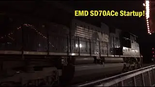 EMD SD70ACe Startup! (NS 1095 @ Irondale, AL)