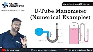 Numerical Examples of U Tube Manometer | Hindi