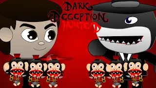 Riddle vs Sharko! Who will win?! - Dark Deception Hunted Gameplay (With PvP mode) (100 sub special)