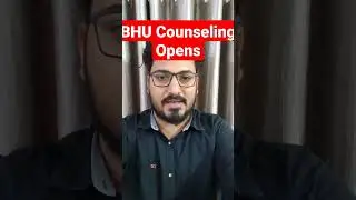 BHU Counseling  opens #bhu #cuet #shorts