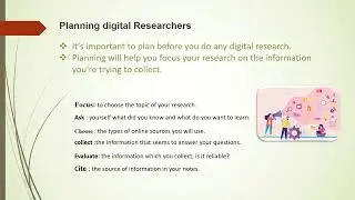ICT grade 4 lesson 7 theme 3 planning digital researchers