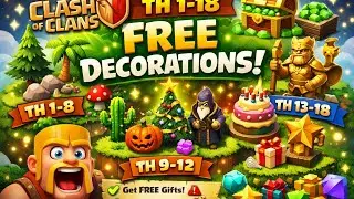 😱 Unlimited Free Decoration in COC?!#clashofclans #youtube 
