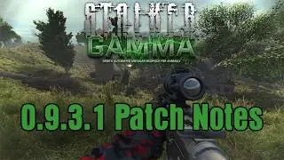 NEW UPDATE - GAMMA 0.9.3.1 Patch Notes