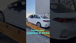 Toyota cars are exported to Africa and are unpacked and cleared at the port！