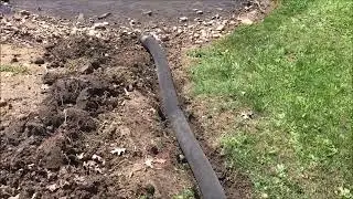 OldGuyDIY French Drain Trench w 4