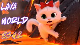 A Cute Cat Story: Lumi meets Fire Phoenix 🔥 Walking on Lava ASMR (4K)