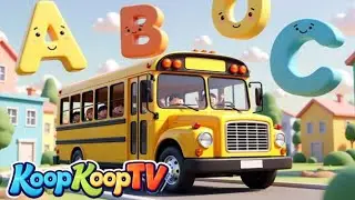 Wheels on the Bus 🚌 | ABC Song for Kids | Alphabet Learning | Nursery Rhymes & Kids Songs
