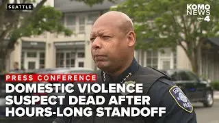 WATCH: Police chief gives update after standoff with suspect who shot at officers ends