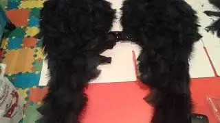 Como hacer unas alas de angel de plumas tipo Victoria's Secret carnaval, how to make an angel wings