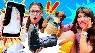 Doktor Oyunları - Ümit bacağını burktu ve Oyuncak Koca Ayı ile Ayşe'ye gidiyor! Çocuklar için