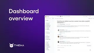 Thena dashboard overview | Slack Customer support | Modern B2B ticketing