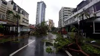 Ashford Ave. at Condado after hurricane Mar&iacute;a