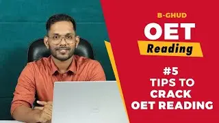 Super Strategy To Crack OET Reading #5 | OET Online | Best OET Coaching in Kerala | BGHUD Academy