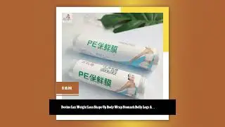 Devine Lux Weight Loss Shape Up Body Wrap Stomach Belly Legs Arms Wrap Film Former Anti Cellulite...