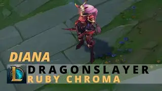 Dragonslayer Diana Ruby Chroma - League Of Legends