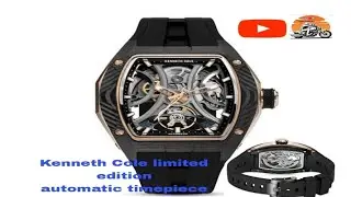 Kenneth Cole Automatic watch Limited editions Automatic watch for men carbon fibre case lite wet