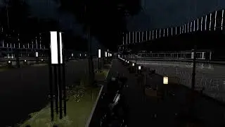 Personal indienova game rainy night scene display