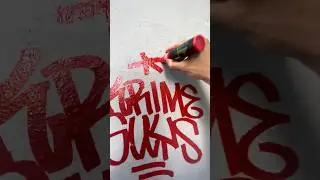 How to chisel tip marker GRAFFITI #graffiti #tagging