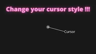 Custom cursor using pure javascript || A pure vanilla JavaScript project