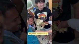 Ang cute, tumatahol 😁 #sawa #python #snake #sicapoo #kilangpass